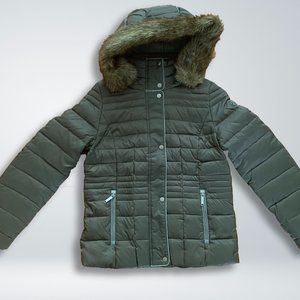 S. Oliver Olive Puffer Jacket